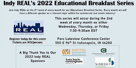 Indy REAL 2022 Educational Breakfast Series tickets