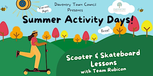 FREE Scooter coaching with Team Rubicon in Daventry (for 8 years & over)