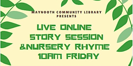 Online Story Time & Sing Along Nursery Rhymes Friday  4th March