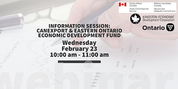 Information Session: CanExport & Eastern Ontario Development Fund