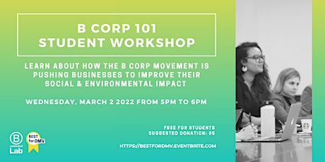 Student B Corp 101 Workshop - March 2022