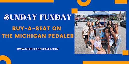 Sunday Funday Buy-A-Seats on The Michigan Pedaler