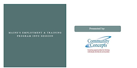 Maine's Employment & Training Program Info Session