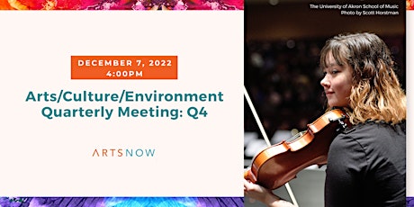 Arts/Culture/Environment Quarterly Meeting (Q4)