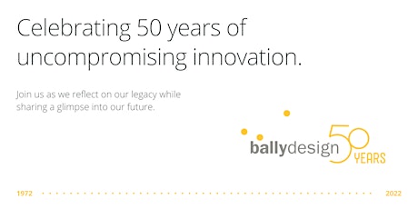 Bally Design 50-Year Anniversary Celebration tickets