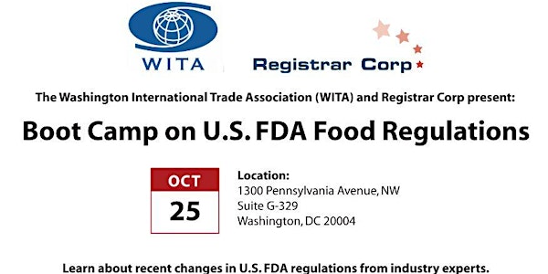 WITA-Registrar Corp FDA Bootcamp