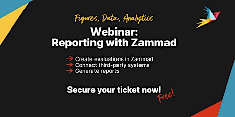 Free Webinar: Reporting with Zammad (English) billets