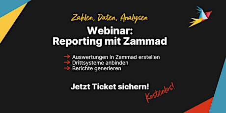 Kostenloses Webinar: Reporting mit Zammad (Deutsch)