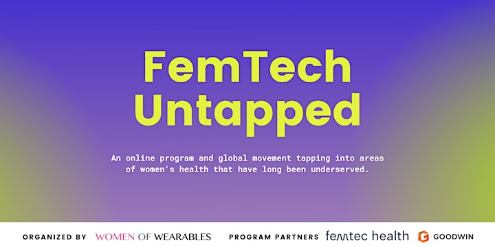 FEMTECH UNTAPPED  Endometriosis, PCOS and Gynaecological cancers image