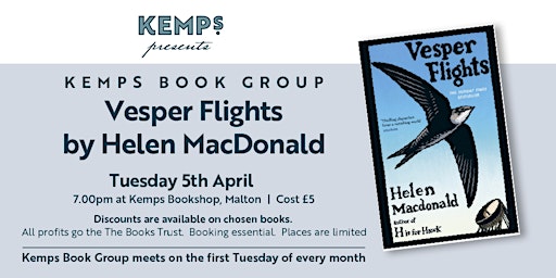 Kemps Book Club - Vesper Flights primary image