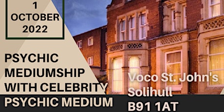 Psychic Mediumship with Marcus Starr at the Voco Hotel - 1 October 2022 tickets