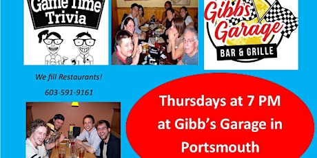 Game Time Trivia Thursdays at Gibbs Garage in Portsmouth tickets