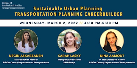 GW Sustainable Urban Planning CareerBuilder: Transportation Planning primary image