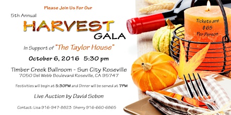 5Th Annual Harvest Gala primary image