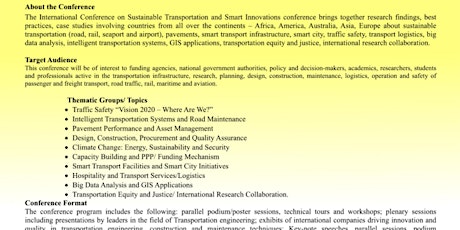 ICTA 2022  International Summer (Virtual) Conference on Transportation tickets