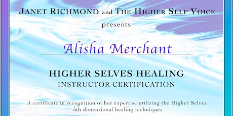Higher Selves Healing Certification Level 1 tickets