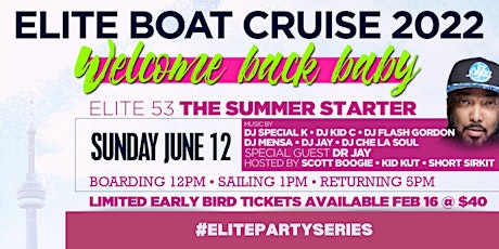 ELITE ON THE WATER PARTY SERIES tickets