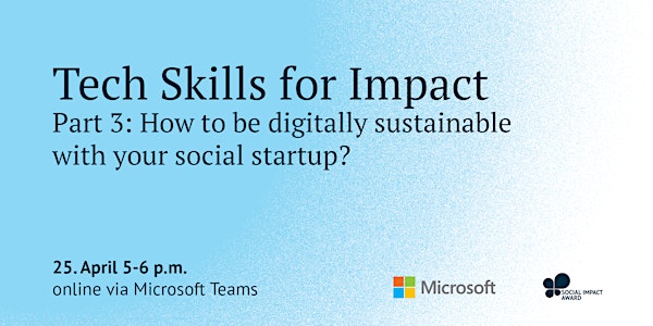 How to be digitally sustainable with your social startup?