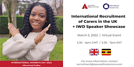 IWD 2022 - Supporting International Recruitment of Carers in the UK