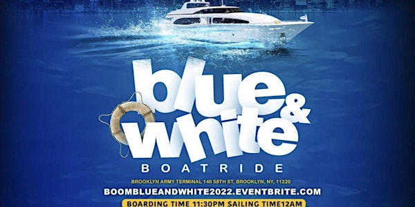 Boom Blue & White Boatride