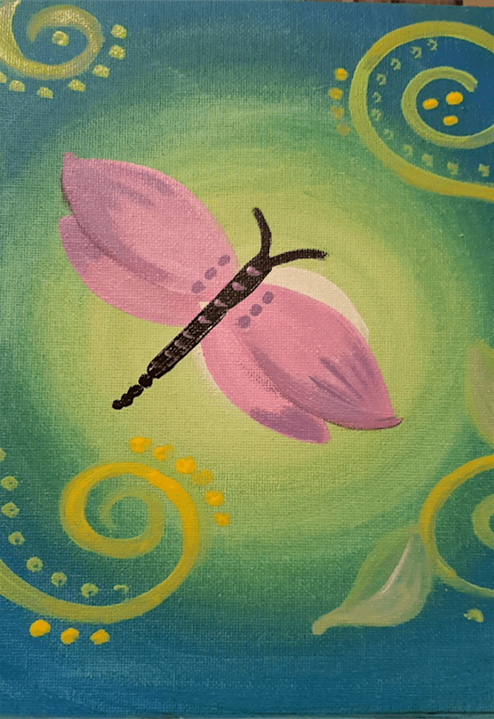 NS Girl Guides Arts - Painting - Dragonfly Magic - Sparks, Brownies image
