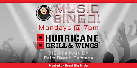 Music Bingo @ Hurricane Grill & Wings (Palm Beach Gardens) tickets