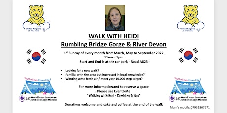 Walking with Heidi - Rumbling Bridge and River Devon tickets