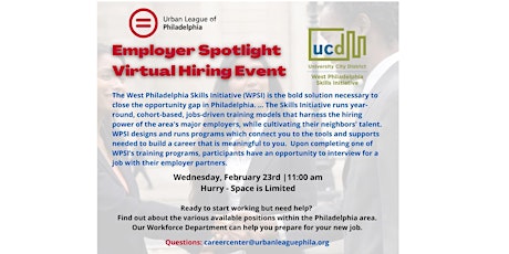 ULP Employer Partner Spotlight Virtual Event - Featuring WPSI primary image