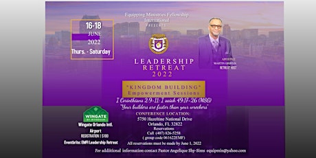 EMFI Leadership Retreat "Kingdom Building" tickets