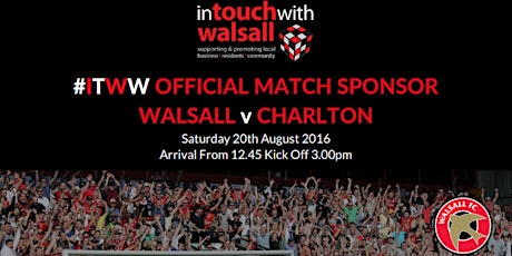#ITWW Official Match Sponsor Walsall FC v Charlton Athletic primary image