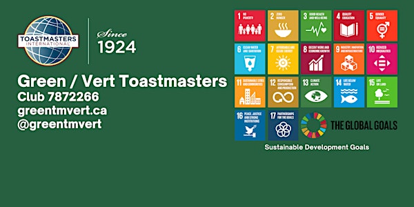 Better Communication for Sustainability Leaders: Green / Vert Toastmasters