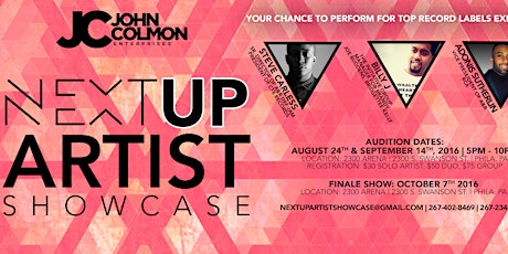 NextUp Artist Showcase 2 Auditions primary image