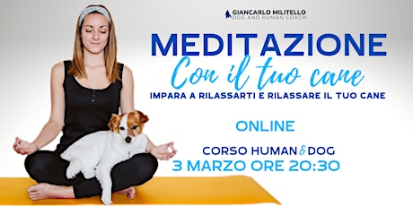 Primaire afbeelding van Meditazione con il tuo cane - Il corso online