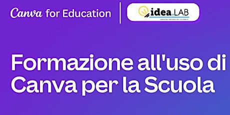 Immagine principale di Formazione all'uso di Canva per la scuola (per docenti) 