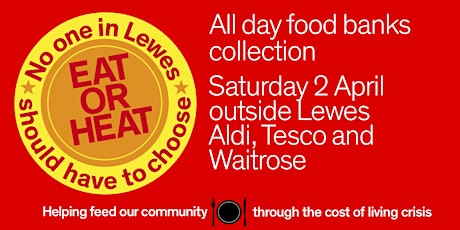 Lewes three supermarkets food banks collection primary image