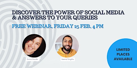 Workshop - Discover the Power of Social Media & Answers to Your Queries primary image