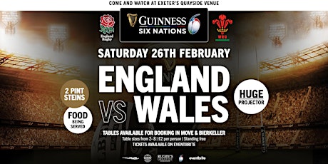 Guinness 6 Nations.  England vs Wales 12pm-9pm primary image