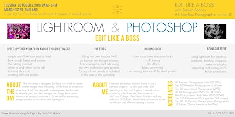 Lightroom and Photoshop for Wedding Photographers primary image