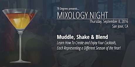 [CANCELLED] Mixology Night - Changing Seasons of Cocktails primary image