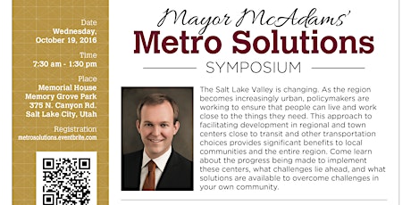 Mayor McAdams' Metro Solutions Symposium primary image