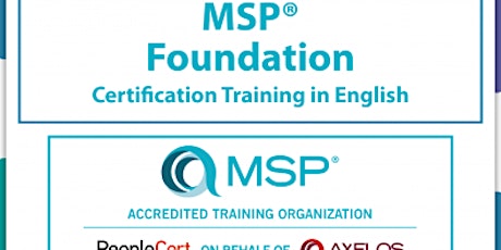 MSP® Managing Successful Programmes Foundation with 2 exam attempts tickets
