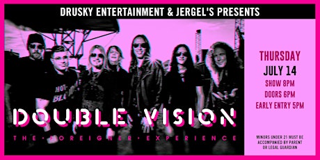 Double Vision - A Tribute to Foreigner tickets