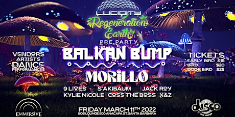 Official Lucidity Pre-Party Santa Barbara @ EOS w/ Balkan Bump & Morillo primary image