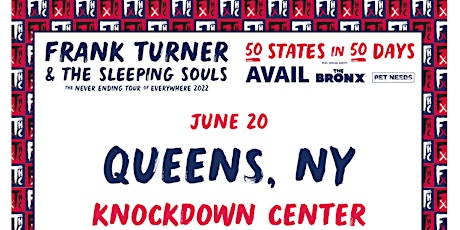 Frank Turner & The Sleeping Souls’ Never-Ending Tour of Everywhere tickets