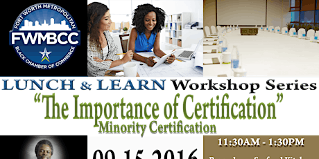 "Lunch and Learn" The Importance of Certification primary image