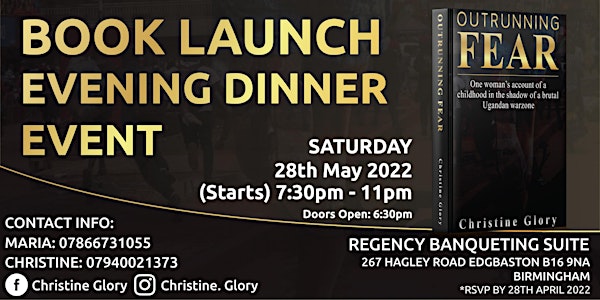 Book Launch Dinner Event  - Outrunning Fear