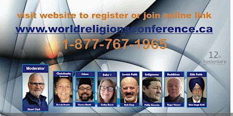 Image principale de 12th World Religions Conference Whitehorse