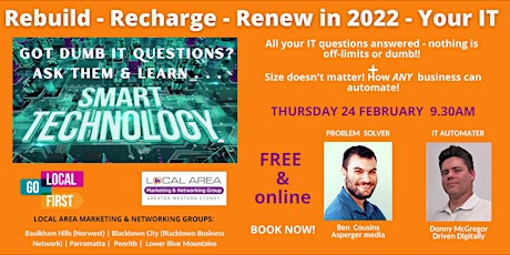 ALL GROUPS: Rebuild – Recharge – Renew in 2022 - Your IT - Business event