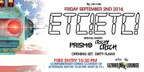 LABOR DAY WEEKEND BASH ft. Etc! Etc! primary image