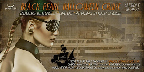 Black Pearl Vancouver Halloween Party Cruise tickets